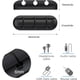 thumbnail image 3 of Paquete de tres clips para sujetar cables (negros, sin incluir cables de datos), clip organizador de cables, organizador adhesivo de silicona para cables de carga USB, cables de mouse y computadoras, 3 of 5