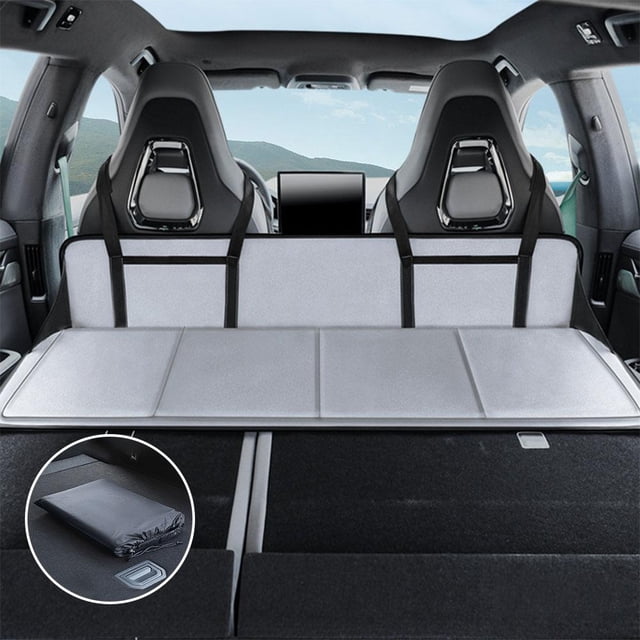 SGACAI Colchoneta para pasar la noche en el coche, cojín del asiento trasero de la cama del coche, colchoneta plegable para exteriores para acampar