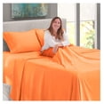 thumbnail image 6 of Huang zhong wen Extra Deep Pocket Sheets - Fits Mattress 18-24 Inches Deep, Extra Deep Pocket Queen Sheets Sets, 4 Piece Queen Size Sheets, Queen Sheets Deep Pocket, Apricot Buff Orange Queen, 6 of 6