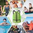 thumbnail image 7 of Bocaoying 3-Compartment Sports Drawstring Backpack, Water-Resistant Gym Bag with Wet/Dry Separation, Side Pockets & Zipper Pocket, Lightweight Swim Soccer Basketball Sack, 7 of 7
