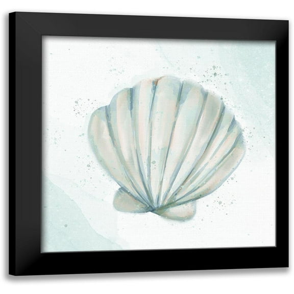 Allen, Kimberly 12x12 Black Modern Framed Museum Art Print Titled - Seashore Shell 2