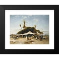 thumbnail image 2 of Hermann David Salomon Corrodi 18x15 Black Modern Framed Museum Art Print Titled - A Camp in the Desert, 2 of 5