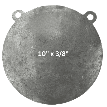AR500 Steel Gong Shooting Target 3/8 - 10 Round - 2-Hole