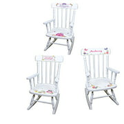 Personalized Girls Rocking Chair-White