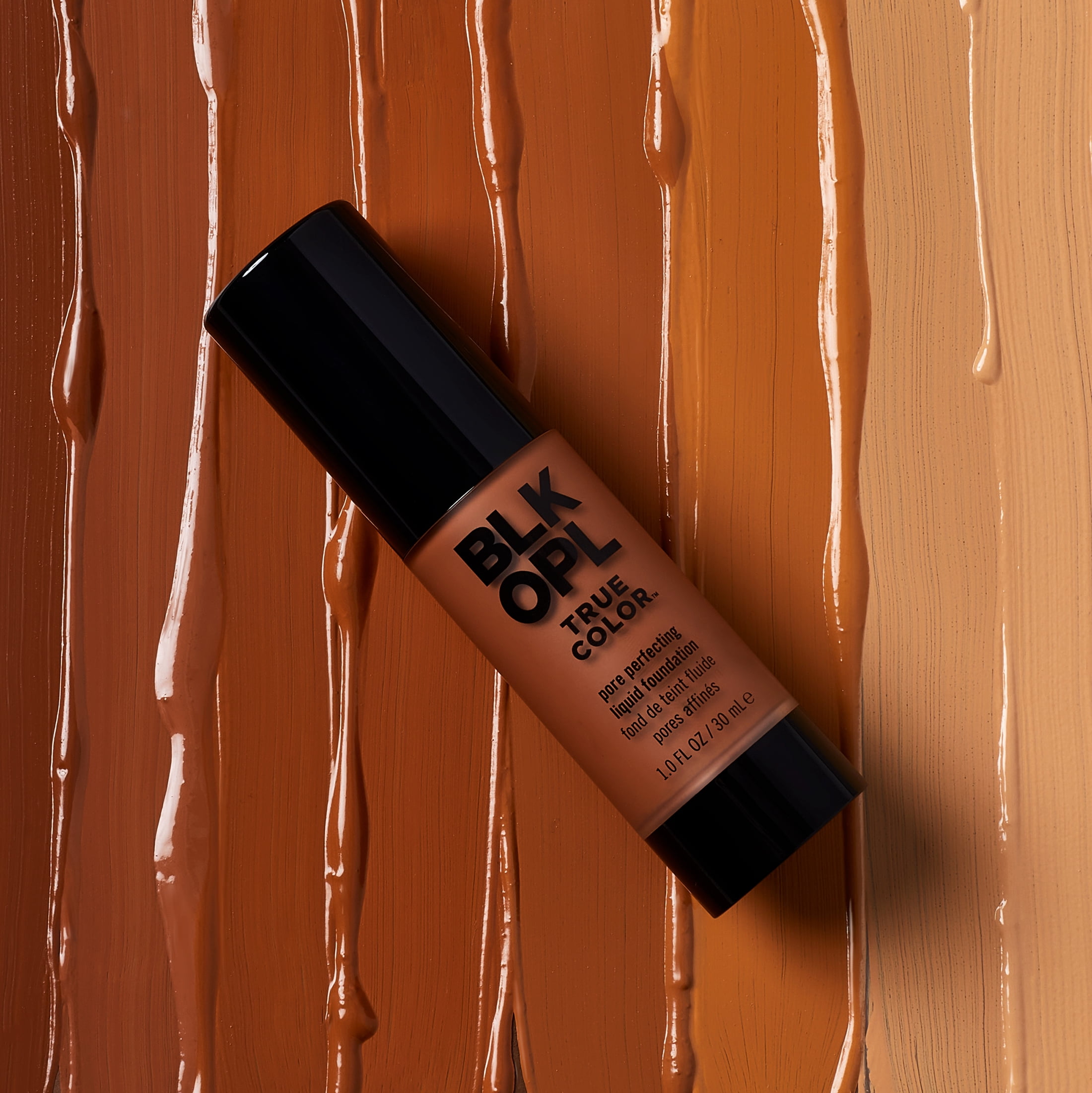 BLK/OPL True Color Pore Perfecting Liquid Foundation, Hazelnut, Lightweight, Oil Free, 1 fl oz