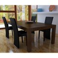thumbnail image 1 of vidaXL Dining Chairs 4 pcs Black Faux Leather, 1 of 2