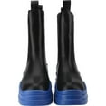 thumbnail image 6 of Women's Chelsea Boots Chunky Platform Heel Round Toe Ankle Boots Slip On Mid Calf Ankle Booties Fashion Streetwear Shoes, 6 of 6