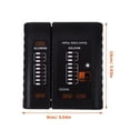 OUNONA Black Plastic Multi Function Network Cable Tester for RJ45 RJ11 ...