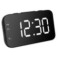 thumbnail image 2 of Digital Alarm Clock, View The Current Temperature Dual Alarm Setting Portable Digital Alarm Clocks, For Hotel Bedroom Condo Home White, 2 of 8
