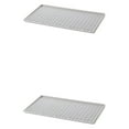 thumbnail image 2 of Decodeary Double Layer Water Drip Tray Holder Made With PP Plastic Convenient And Practical Safe And Reliable grey 2Set, 2 of 6