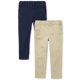 thumbnail image 1 of The Children's Place Pantalones chinos ajustados para bebés y niñas Sandy/Tidal, paquete de 2 3T, 1 of 5