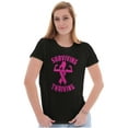 thumbnail image 4 of Breast Cancer Surviving and Thriving Womens Fitted Plus Size Graphic Tee Brisco Brands 2X, 4 of 5