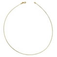 thumbnail image 2 of Leslie's Real 14kt Yellow Gold 1MM Round Detachable clasp Omega Necklace; 16.00 inch; for Adults and Teens; for Women and Men, 2 of 3