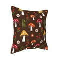 thumbnail image 2 of Bingfone Decorative Pillow Covers 20"X20" Woodland Mushroom Couch Pillow Cases Modern Farmhouse Covers For Couch Sofa Bed, 2 of 9