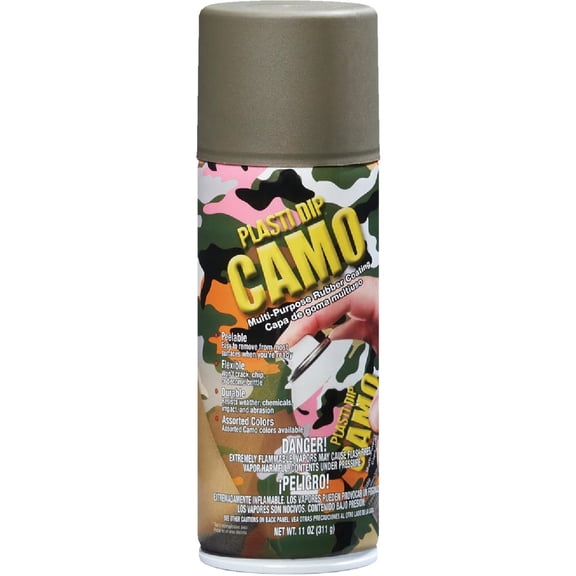 6-pack Plasti Dip Spray Paint Green Camo - Matte Finish, Removable, Flexible - 6 Pack, 11 oz — Interior & Exterior Use, Professional Finish