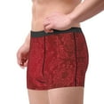 thumbnail image 2 of Balery Vintage Burgundy Calzoncillos bóxer para hombre, ropa interior de algodón suave y transpirable con cinturilla de nailon-Small, 2 of 5