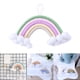 thumbnail image 3 of Macramé iris Colgante de pared Dormitorio Guardería Bebé Habitación para Sa de juegos Pequeño tapiz Cuerda Tejido Bor Arte perfecl Tapiz arcoiris, 3 of 8