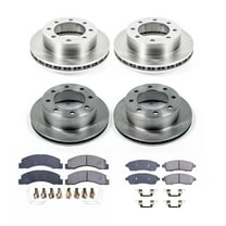 Ultimate Brakes Front and Rear Ceramic Brake Pad and Rotor Kit with Hardware WM81571