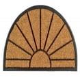 thumbnail image 1 of Imports Decor Half-round Rubber Back Coir Doormat, Sunburst, 18-Inch by 30-Inch, 1 of 2