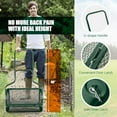 thumbnail image 6 of S AFSTAR 24-Inch Compost Spreader, Peat Moss Spreader with Upgrade Side Latches & U-Shape Handle, Metal Mesh Topdressing Roller for Topsoil, Fertilizer, Garden & Lawn Care Manure S, 6 of 7