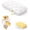 White, variant on Cooling Marshmallow Pillow, Ultra Soft Cloud-Like Cooling Bed Pillow | Ultra Soft Breathable Cooling Fabric, Cloud-Like Plush Comfort for Sleeping, Nap, Office & Travel Use