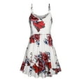 thumbnail image 3 of Edvintorg Maternity Summer Dress Women Flower Printed Sling Nursing Dresses Breastfeeding Casual Sleeveless Hospital Gown Pregnancy Dress for Homewear, Party, 3 of 5