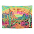 thumbnail image 5 of Chilfamy  Mountain Tapestry Sun Tapestry Desert Cactus Tapestry Nature Landscape Tapestry Space Planet Aesthetic Stars Tapestry Wall Hanging for Bedroom 40x30inch, 5 of 6