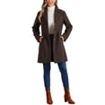 thumbnail image 2 of INSPIRE CHIC Women's Coats Single Breasted Long Outerwear Winter Trench Coat 8 /, 2 of 6