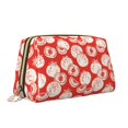 thumbnail image 2 of Gaeub Tomatoes Printed Travel Cosmetic Bag,Makeup Bag, Large Capacity Toiletry Bag for Women, Portable Pouch Make Up Organizer with Zipper and Divider, 2 of 8