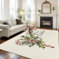 thumbnail image 2 of 8x10 Area Rugs for Living Room, Christmas Non Slip Area Rugs for Kitchen Bedroom Entryway, Xmas Snowflake Botanical Winter Rustic Washable Carpet Runner Rug Floor Mats for Bedroom Home Decor, 2 of 9