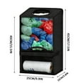thumbnail image 2 of Plastic Bag Holders for Grocery Bags - Large Wall Mount Grocery Bag Holder with Trash Bag Dispenser for Kitchen, 2-in-1 Space-Saving Plastic Trash Bag Dispenser, Garbage Bag Organizer, 2 of 8