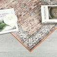 thumbnail image 2 of Garvee 2'x6' Vintage Persian Runner Rug Washable Boho Distressed Runner Rug Non-Slip Bedroom Rugs Soft Foldable Runners for Laundry Room, Rust Red, 2 of 7