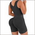 thumbnail image 4 of Aooho Women's Tummy Control Shapewear Full Body Bodysuit Zipper Front 3-Row Hook Body Shaper for Butt Lifting, 4 of 6