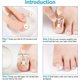 thumbnail image 5 of 2 uds levantador de uñas encarnadas herramienta para uñas encarnadas herramienta de cuidado de pies de acero inoxidable (plata), 5 of 5