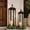 24 and 19in, variant on 18" 13" Decorative Lanterns Set of 2, Black Metal  Lanterns with Flameless Candles, Outdoor Lantern Decor Indoor Candle Lantern for Fireplace, Porch, Patio, Garden, Wedding