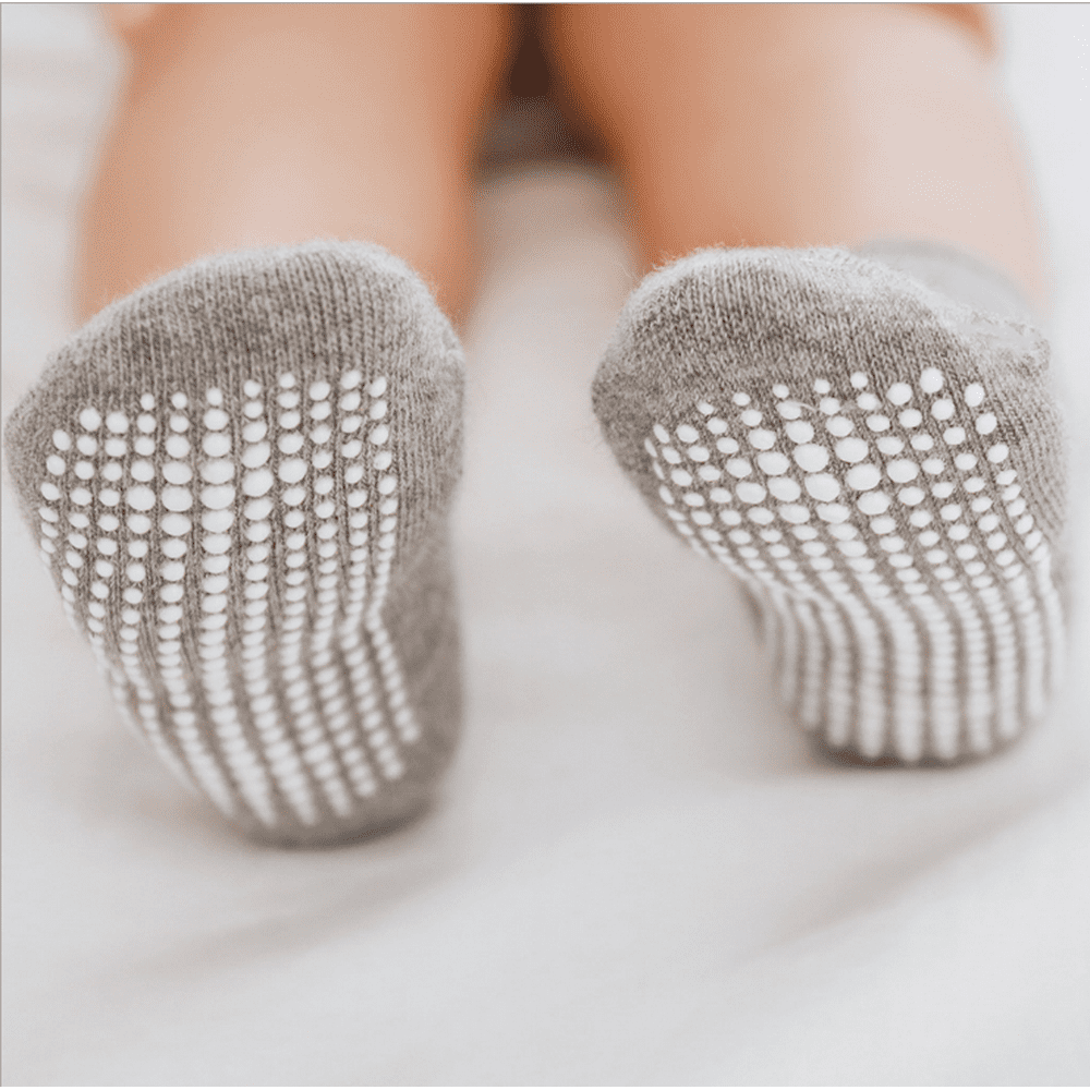 LNGOOR Baby Non Slip Socks Grip Ankle Socks with Non Skid Soles for Infants Toddlers Kids Boys