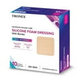 thumbnail image 6 of TRONEX SD6161 Silicone Foam Dressing 6”x6”, Adhesive Border, Waterproof, Sterile, Ultra Absorbency, Breathable, Advanced Wound Care, Gentle Removal, Latex Free, Beige, Pack of 10, 6 of 8