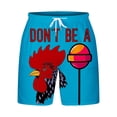 thumbnail image 4 of Lolmot Workout Shorts Men Athletic Fit Men's Funny Print Shorts Elastic Waist Drawstring Pockets Leisure Holiday Beach Short Pants Cozy Sporty Shorts, 4 of 4