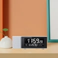 thumbnail image 1 of Moderno reloj despertador para habitaciones, número de LCD simple Número de digital, Dimmer, Reloj de noche USB para Baoblaze Radio reloj despertador, 1 of 8