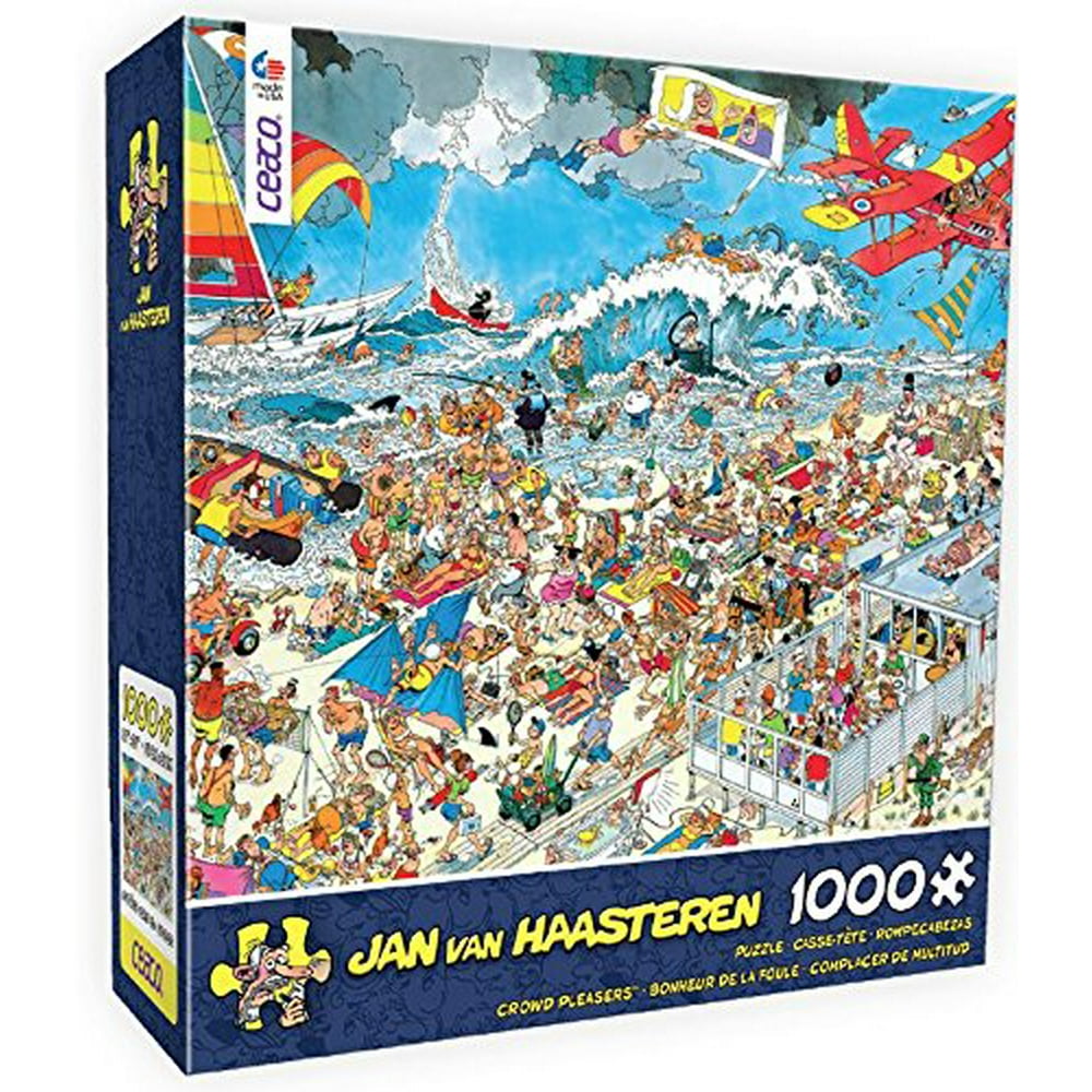 Puzzle Ceaco Jan Van Haasteren Crowd Pleasers Beach 1000pc New