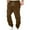Brown, variant on WREESH Men's Jogger Sweatpants Fashion Joggers Sports Pants - Cotton Pants Sweatpants Trousers Long Pants Olive Green