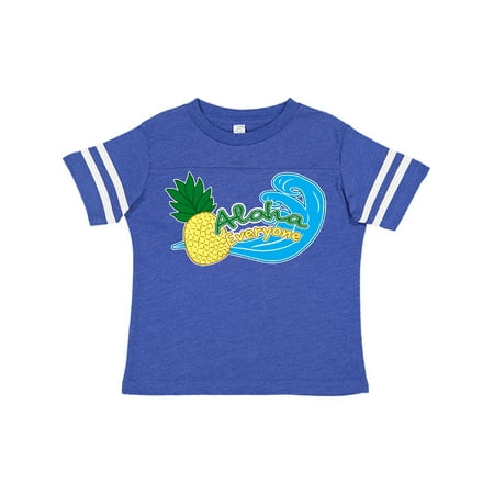 

Inktastic Aloha Everyone with Pineapple and Wave Gift Toddler Boy or Toddler Girl T-Shirt