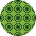 thumbnail image 1 of Ahgly Company Machine Washable Indoor Round Transitional Green Area Rugs, 5' Round, 1 of 7