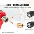 thumbnail image 3 of Pressure Washer Gun, Red High Power Washer Gun with Replacement Wand Extension, 5 Nozzle Tips, M22 Fittings, 4000 PSI, 3 of 8