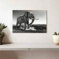 thumbnail image 2 of Elephant Stock Grassland Elephant Wall Art - Horizontal Canvas Wall Art - Living Room Wall Decor - Animal Canvas - Black And White Decor - 12" x 8", 2 of 8