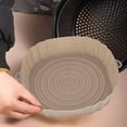 thumbnail image 2 of Yuarrent Bandeja de silicona para freidora de aire, bandeja para hornear alimentos resistente al calor, alfombrilla para horno reutilizable a Cocina y Comedor Verde claro, 2 of 6