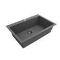 thumbnail image 2 of Bocchi 1604-0126 Campino Uno 33" Undermount Single Basin Granite Kitchen Sink - Grey, 2 of 7