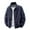 Dark Blue, variant on WTOBBY Men's Workwear Style Utility Jacket, Heavy-Duty Zippered Hooded Windbreaker with Multiple Pockets, Outdoor Tactical Water-Resistant Coat,Khaki L