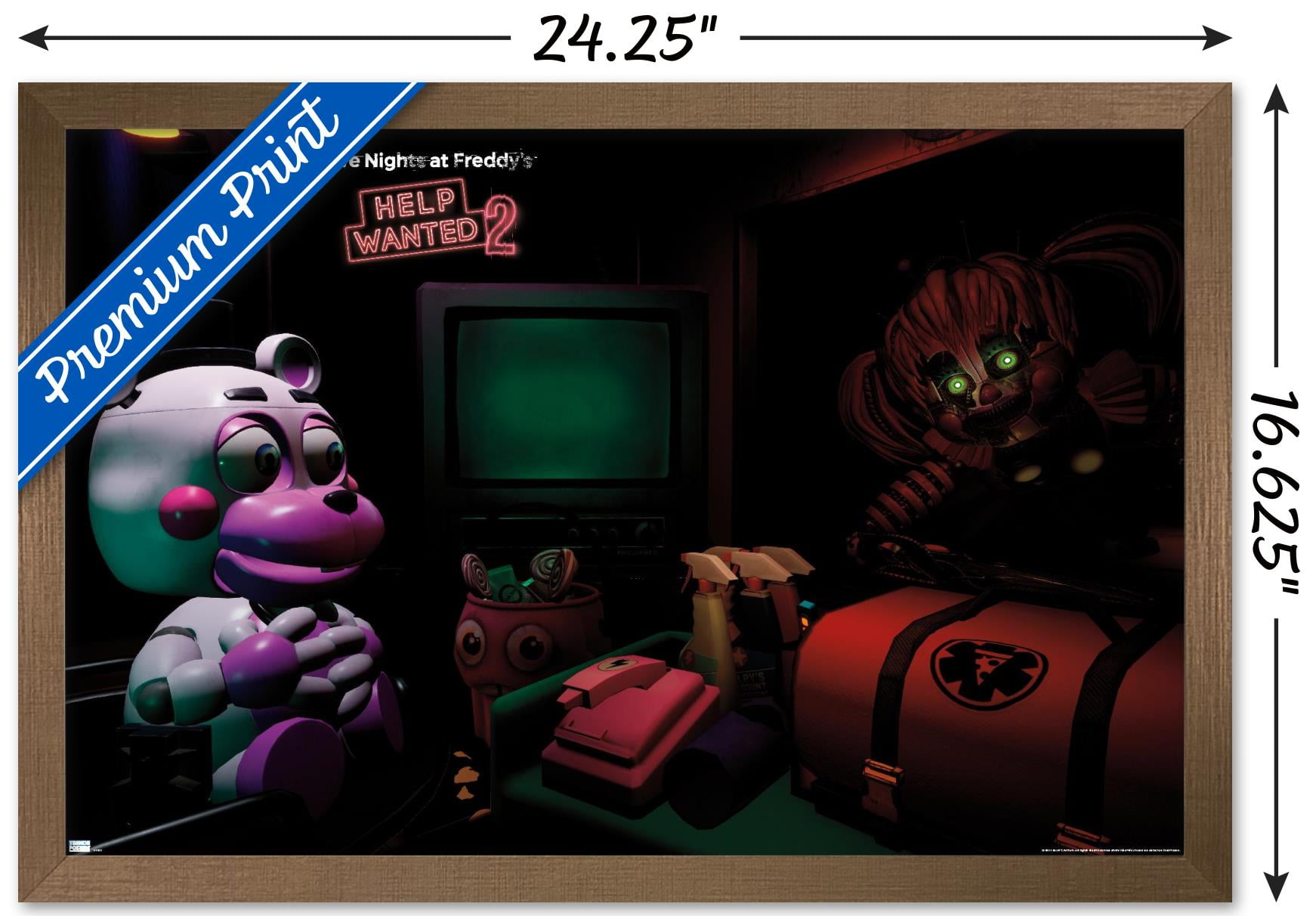 Five Nights at Freddy's: Help Wanted 2 - First Aid Wall Poster, 14.725" x 22.375" Framed