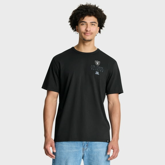 Men's Fanatics Black Las Vegas Raiders Passing Pocket Legacy T-Shirt